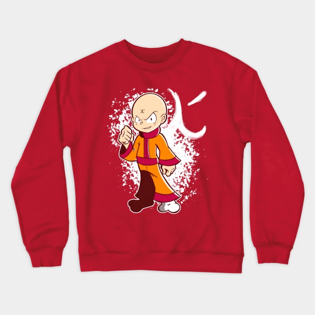 Fire Monk Crewneck Sweatshirt by RM Prod (Ryan McCarthy Productions)